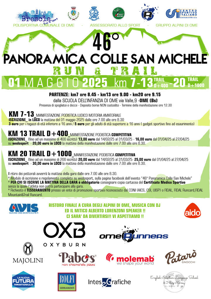 46^ Panoramica Colle San Michele