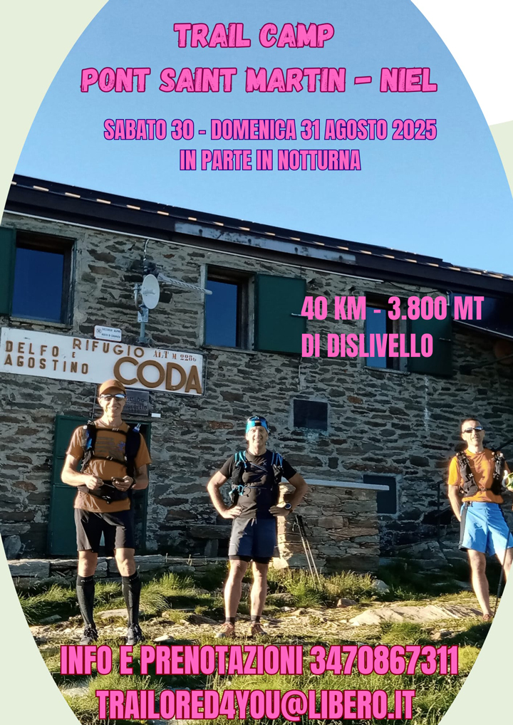 TRAIL camp non competitivo Pont Saint Martin - Niel