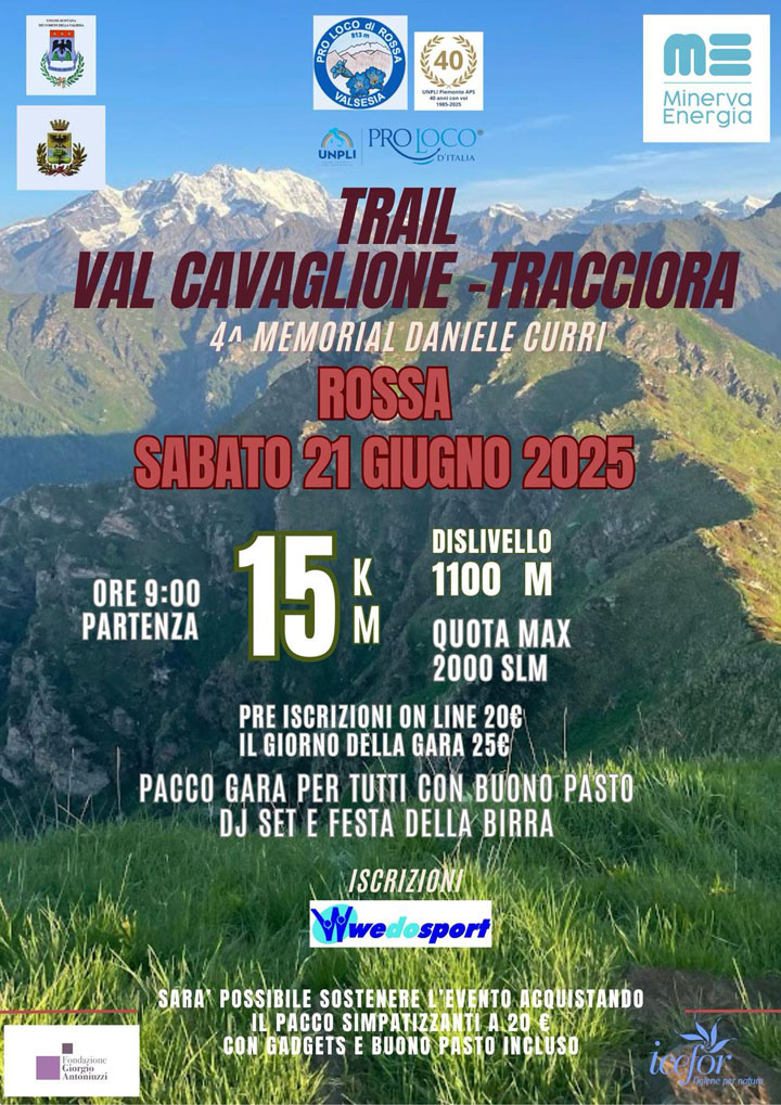 Trail Val Cavaglione-Tracciora - 4° Memorial Daniele Curri