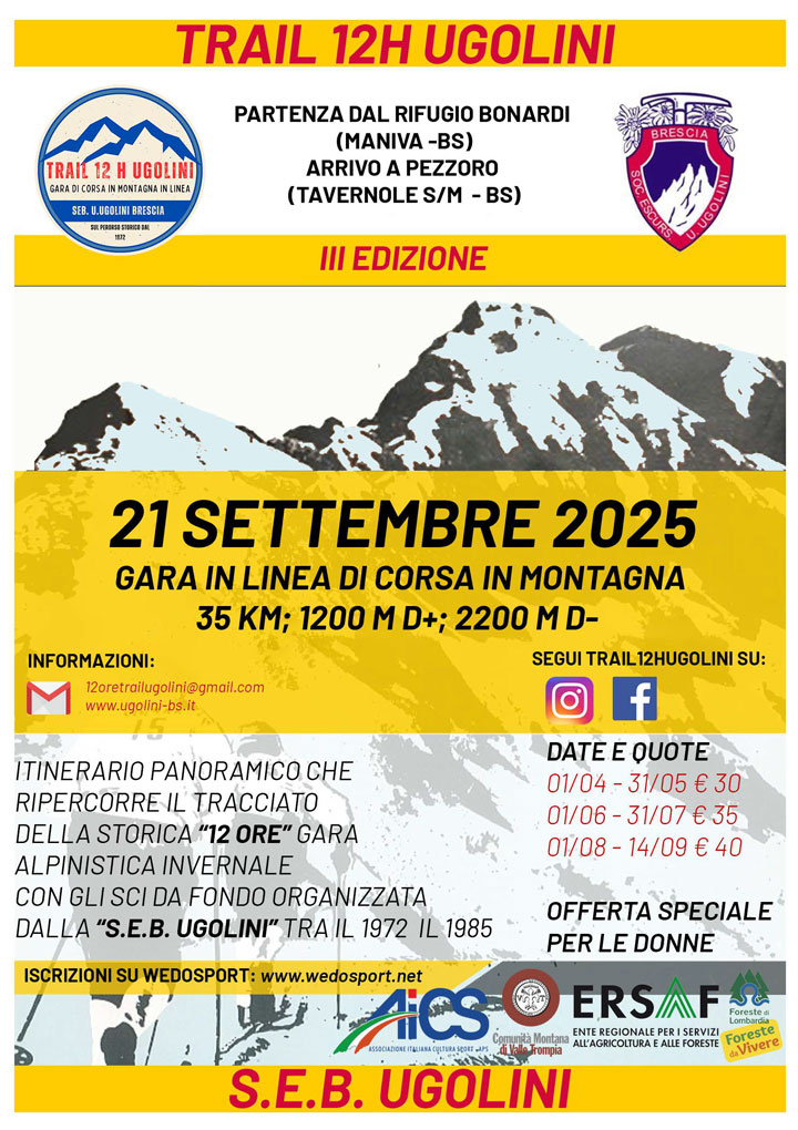 12 Ore Trail Ugolini - gara di corsa in linea di 35Km